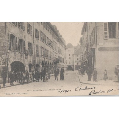 Annecy - La rue Notre-Dame vers 1900
